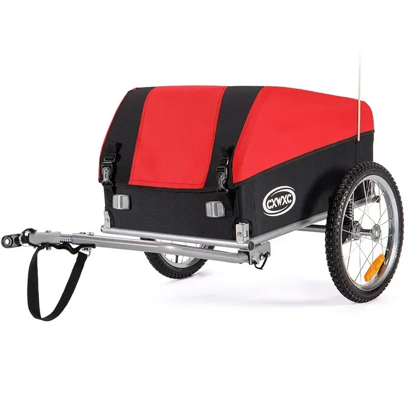 Pet Carrier Bicycle Trailer Outdoor Camping Foldable Load Pull Pet Trailer Hanging Small Pull Truck After Riding Travel Stroller