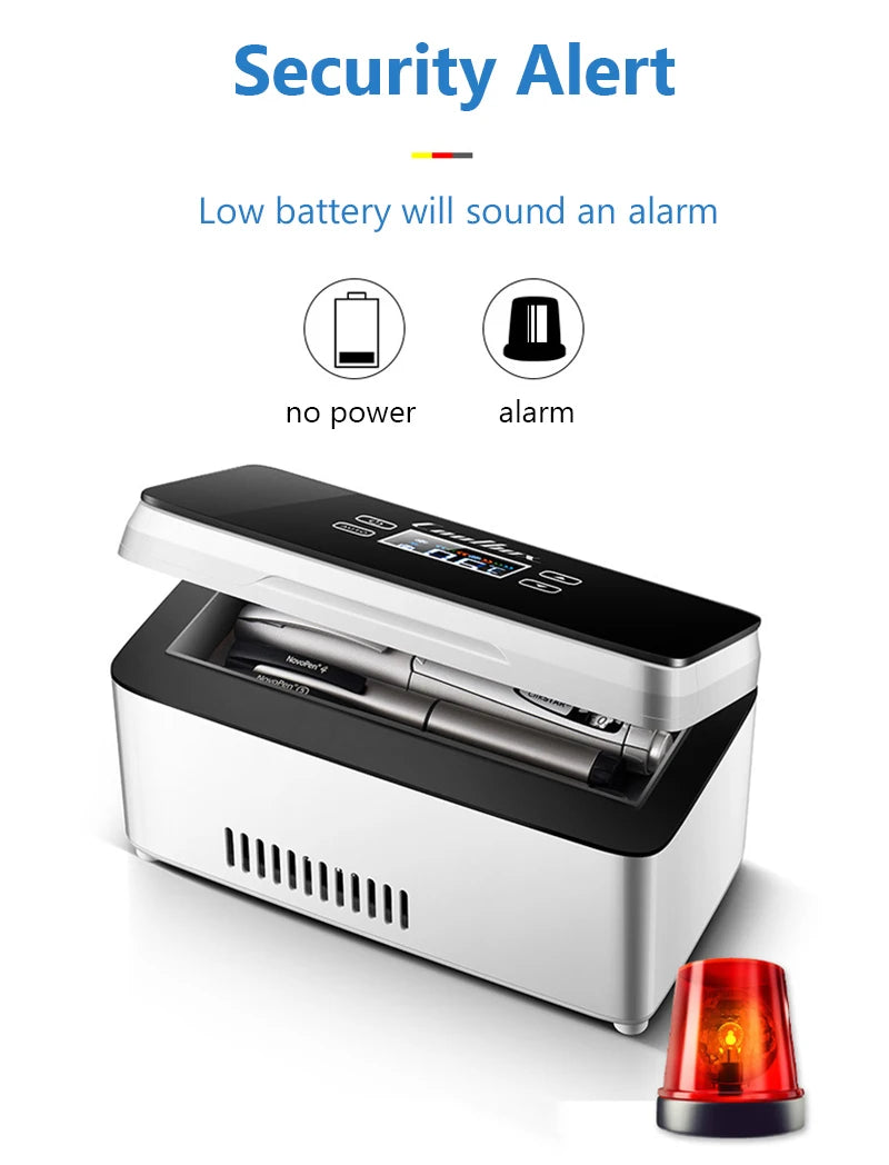 Insulin Cooler Portable Refrigerator USB Charging Medication Low-Temperature Storage Box Small Car Refrigerator  For Family