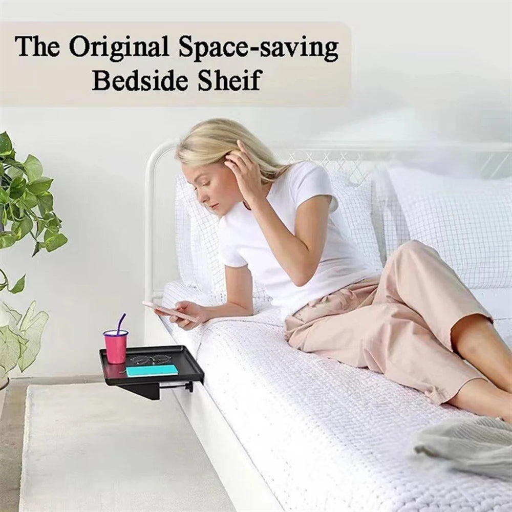 1 Bedside Shelf, Suitable For Bed, Dormitory, School, Home Storage Tray Storage Box, Bedside Table, Storage And Finishing