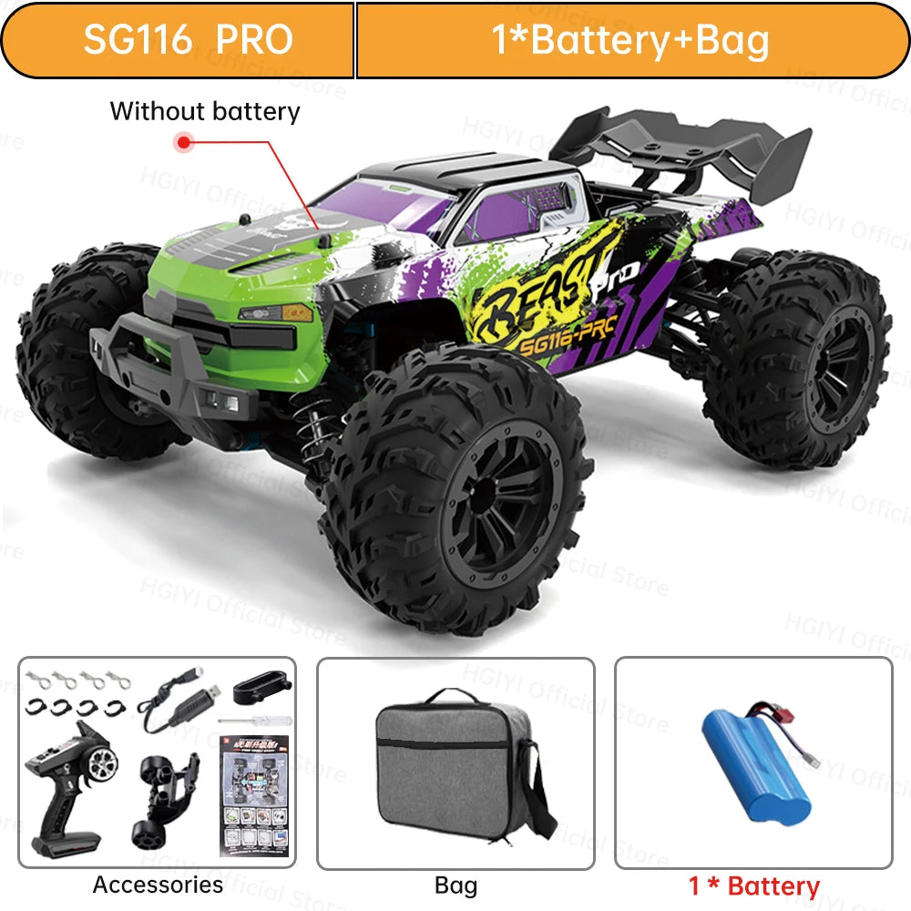 ZLL SG116 MAX/PRO 1:16 High Speed Drift Racing 80KM/H Or 40KM/H Brushless Motor 4WD RC Car Off Road Car Toys for For Kid Gift