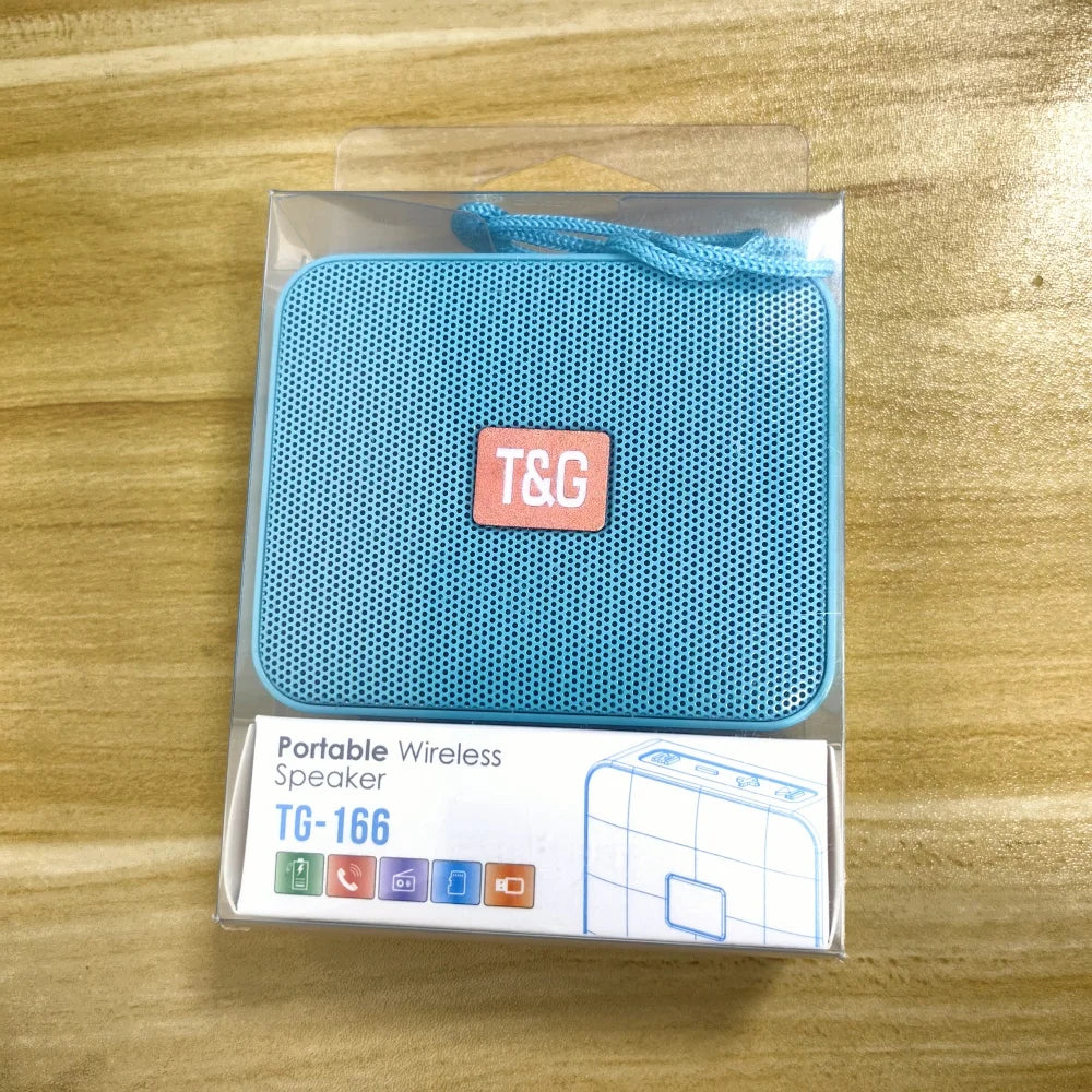 Mini Portable Outdoor Riding TG166 Bluetooth Speaker Wireless Column 5W Boombox Hiking Music Player AUX BT5.0 USB Loudspeaker