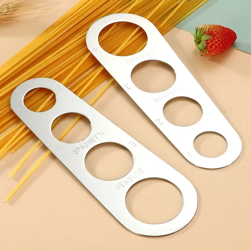 4 Holes Spaghetti Measurer Stainless Steel Kitchen Accessories 1Pcs Pasta Noodle Measure accessoires de cuisine  spaghetti