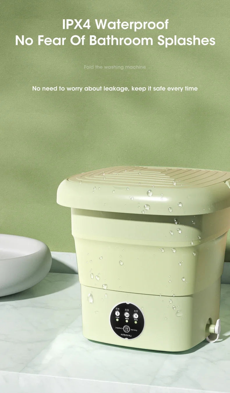 Folding  Washing Machine Sock Barrel Centrifuge Washing Machine Clothes Mini Underwear Portable Washing Machine for Dehydration