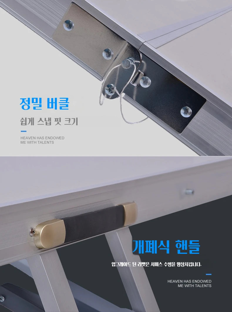 New Folding Camping Table with 4 Chairs Portable Folding Table Courtyard Table Alloy Connected Simple Fold Picnic Table Outdoor