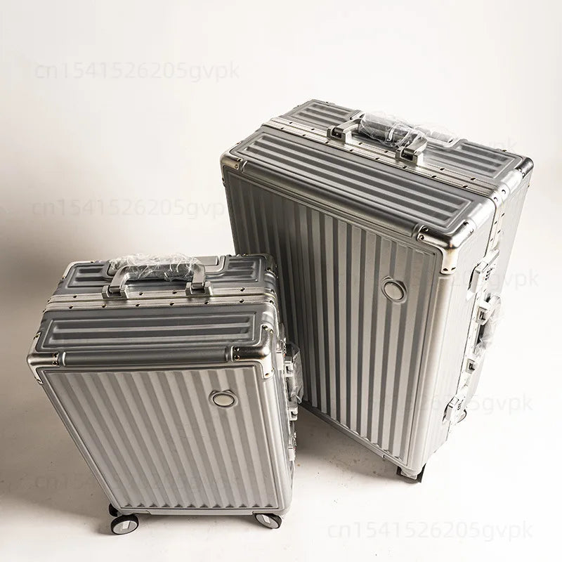 20/24 Inch Large Capacity PC Rolling Luggage Case TSA Combination Lock Business Metal Frame Travel Suitcase on Wheels Travel Bag