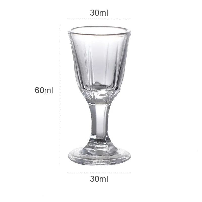 6pcs Shot Glass 10ml Small Capacity Glass Spirits Cup Goblet Spirits Cup Wine Dispenser Wholesale Drinkware Transparent Cups