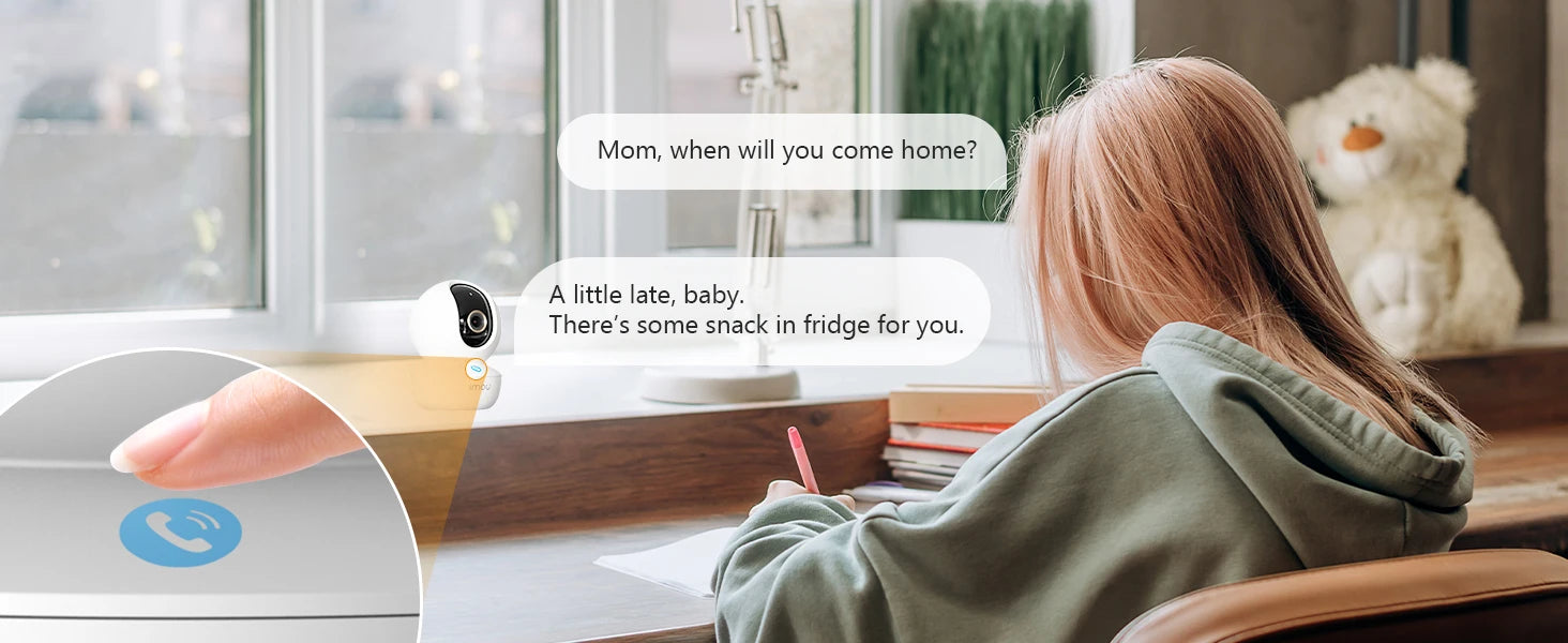 IMOU Indoor Wifi Camera Ranger RC 3MP 5MP One-touch Call Baby Montior Two Way Talk Security IP Camera Video Surveillance