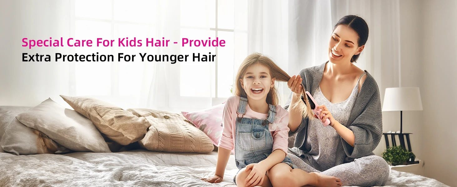 Cordless Hair Straightener Brush 10,000mAh Portable 300M Negative Ions for Frizz-Free Shine Fast Heating, Gift for Women