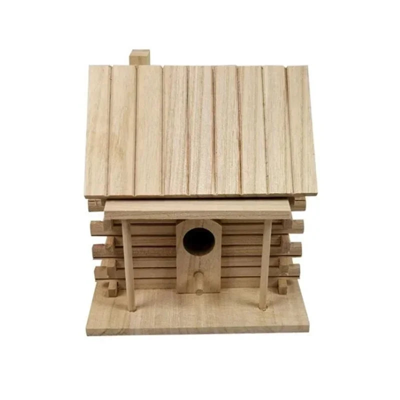 Bird Cage Accessories Birdhouses For Outside Wooden Bird House Nesting Box Hanging Bird Nests Home Garden Decoration