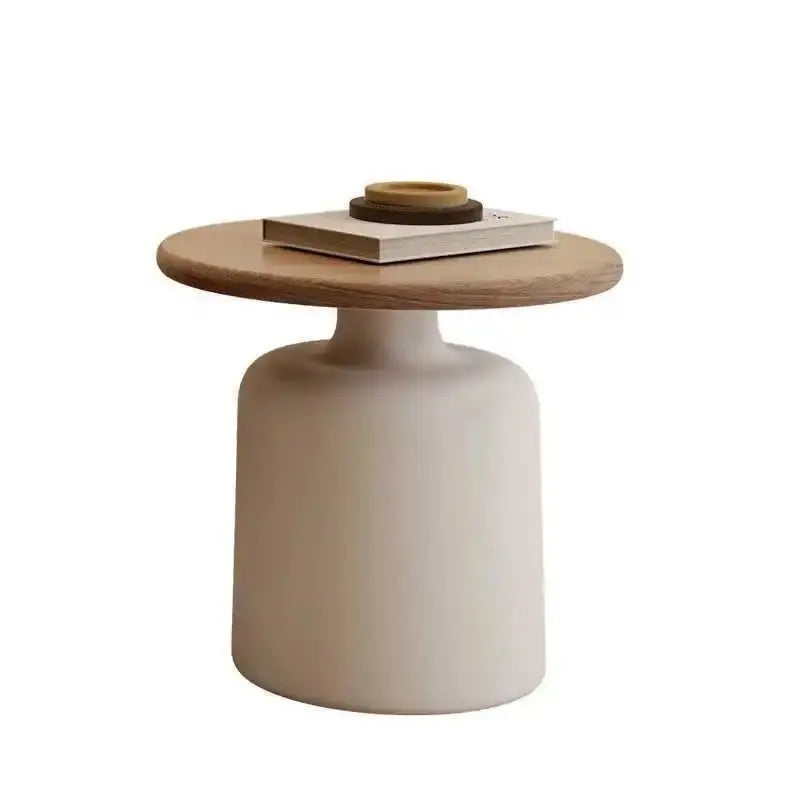 Cream style Martini coffee table, living room, small household, simple iron round shape