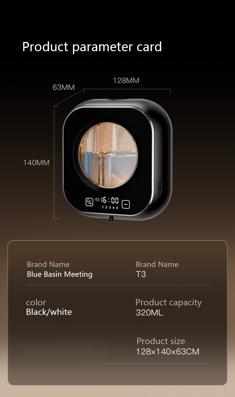 Xiaomi Wall Mounted Automatic Soap Dispenser with Large Capacity Non-contact Rechargeable Sensor Kitchen with LED Intelligence C