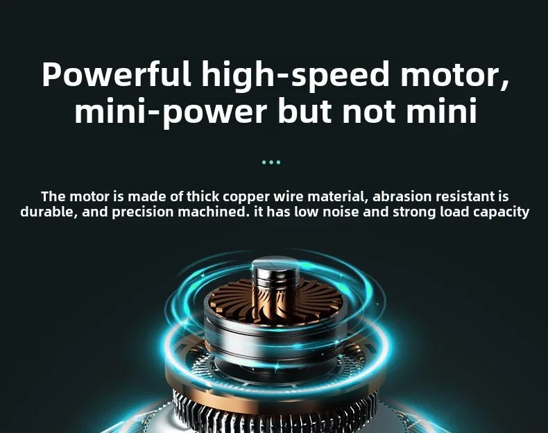 Men Electric Mini Shaver Rechargeable Type-c Charging Car Portable Led Digital Display Wet & Dry Shaver Men Women Home Razor