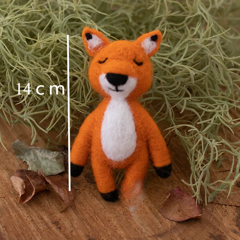 Newborn Photography Props Wool Felt  Doll Rabbit Bear Clond and Star　Photography Props Accessories Baby Studio