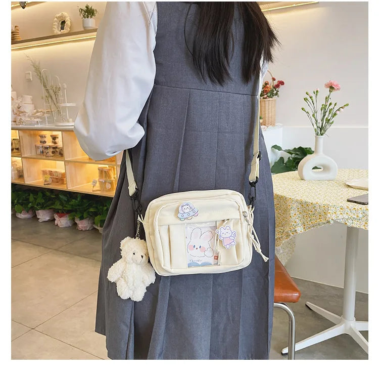 New Kawaii Bag Girls 2025 New JK Transparent Bag Small Crossbody Bag For Women Purses and Handbags Shoulder Bag Itabag Bolso