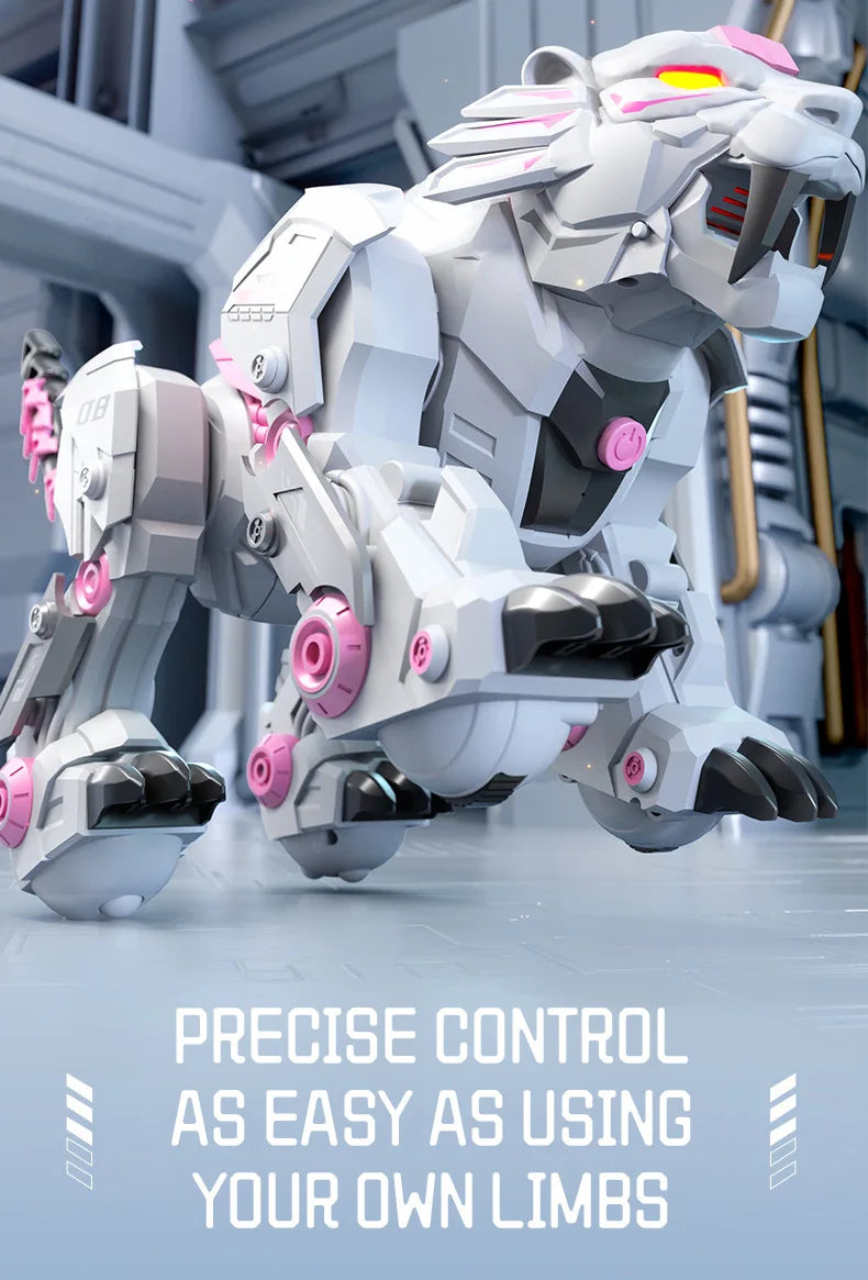 Jjrc R38 Smart Mechanical Tiger Robot Toy Electronic Pet With Touch Gesture Sensing Cross-Border Dancing Stunt Gift