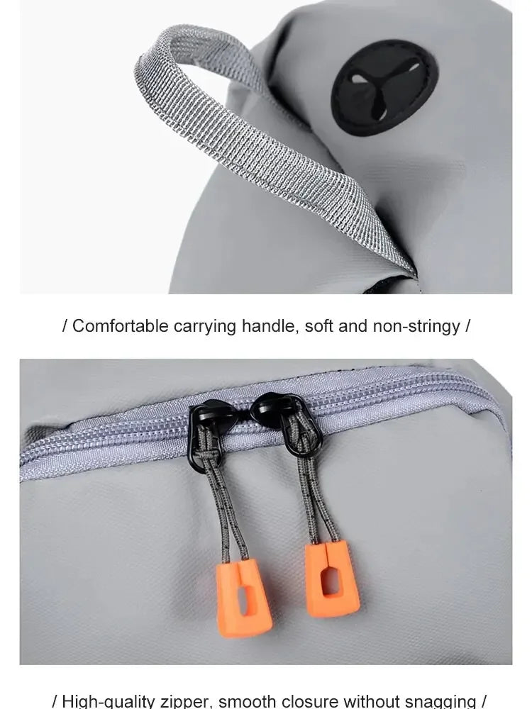 New Men's And Children's Chest Bag Waterproof Trend Simple Usb Charging Solid Color Multifunctional Messenger Bag Shoulder Bag