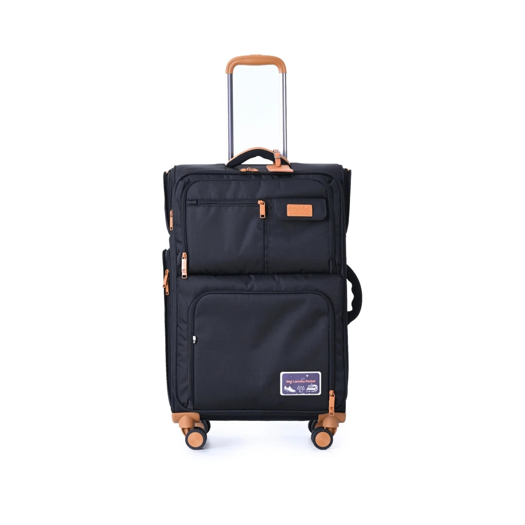 KLQDZMS Luggage Travel Bag Set 20"24"28 Inch Large Capacity Trolley Case Oxford Cloth Boarding Box with Wheels Rolling Suitcase