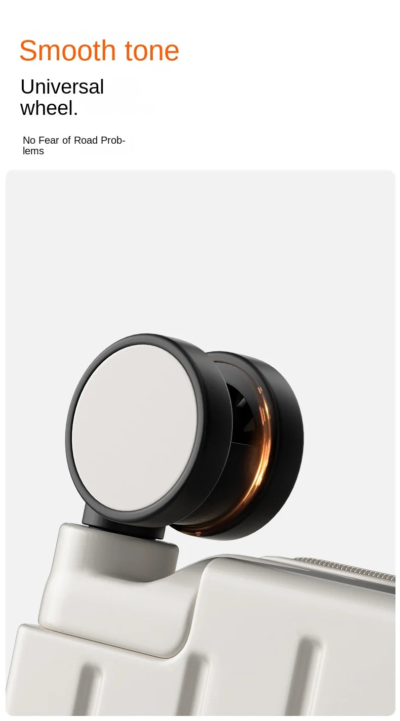 Travel Luggage Wide Tie Rod Suitcase Front Opening Laptop Boarding Case USB Charging 20"22"24"26 Inch Trolley Case with Wheels