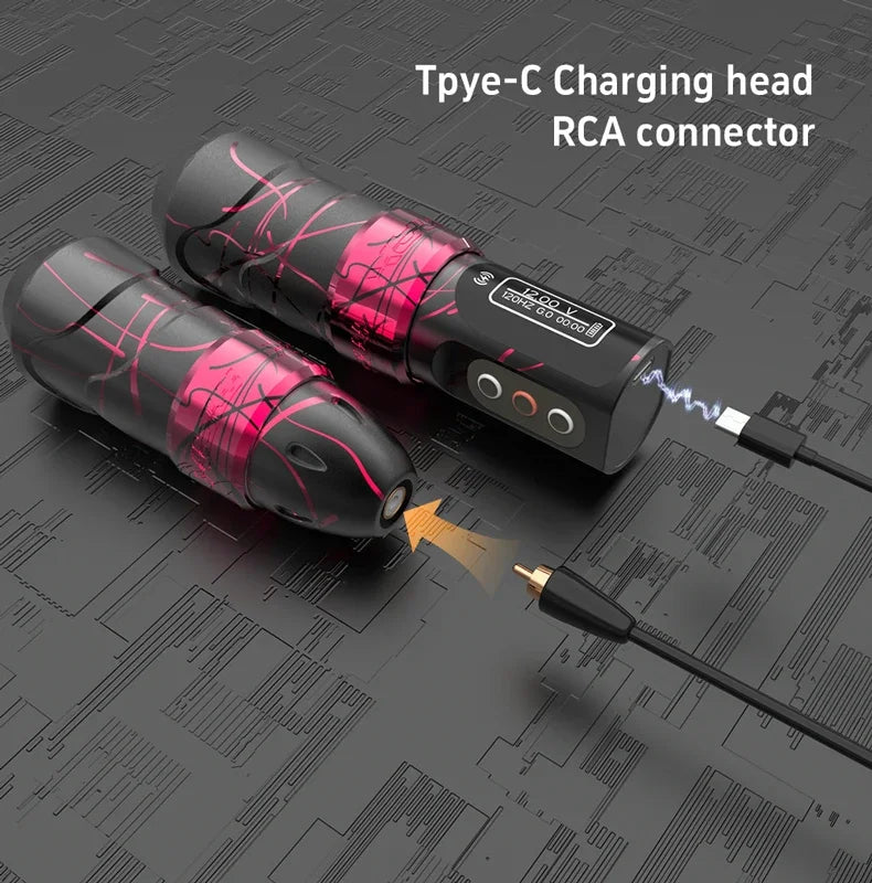 YILONG Fluk MAX Professional Tattoo Machine 2400mah Battery wireless Permanent Makeup Tattoo Pen Machine For Tattoo Body Artists