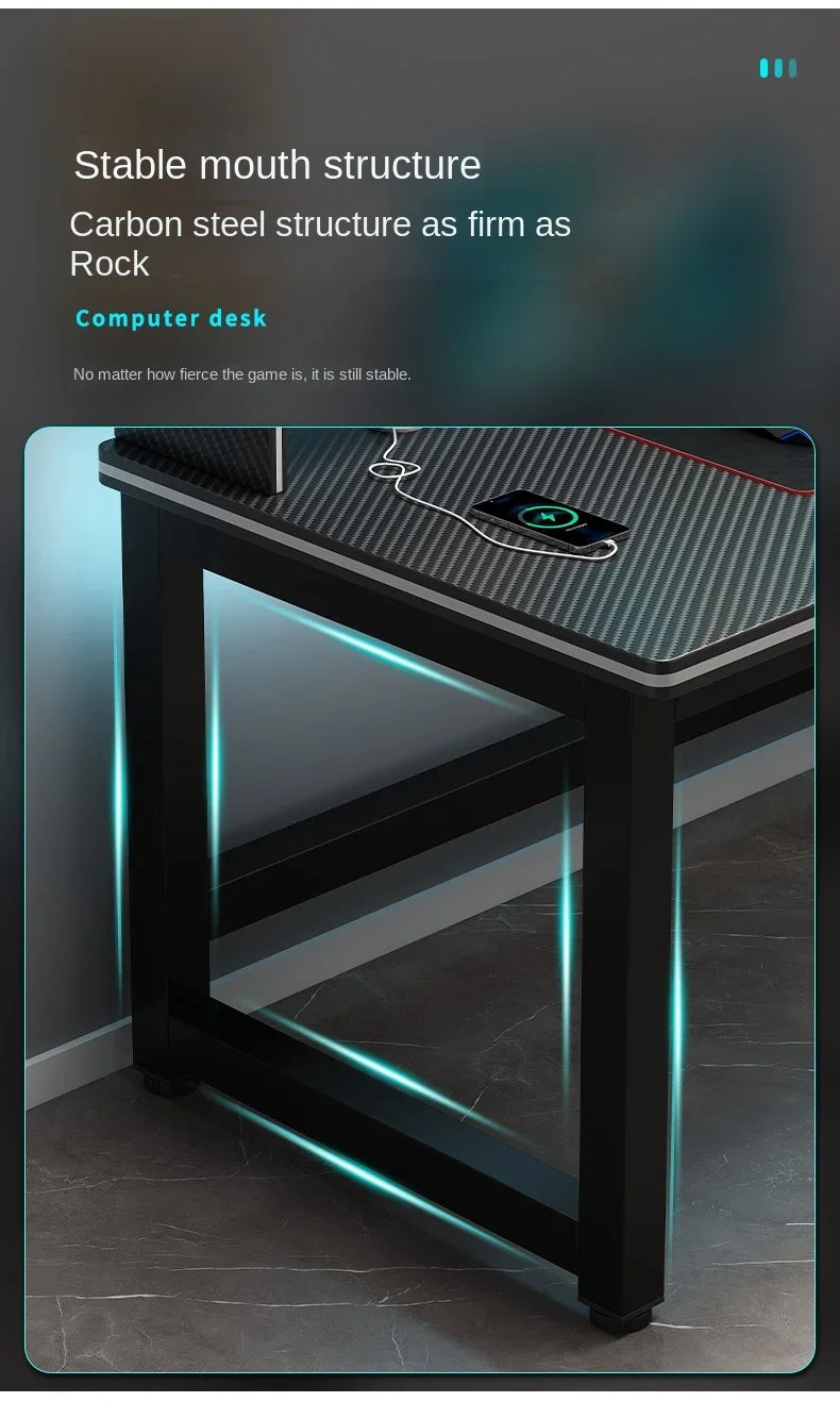 Shelf Living Room Office Desk Storage Standing Floor Metal Arbenic Computer Desks European Black Mesa De Escritorio Furniture