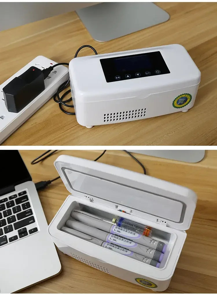 Fridge Cooler Refrigerator Warmer Cooler Drink Freezer Cooler Bag for Insulin Vaccine Cold Diabetes Outdoor Travel Drug