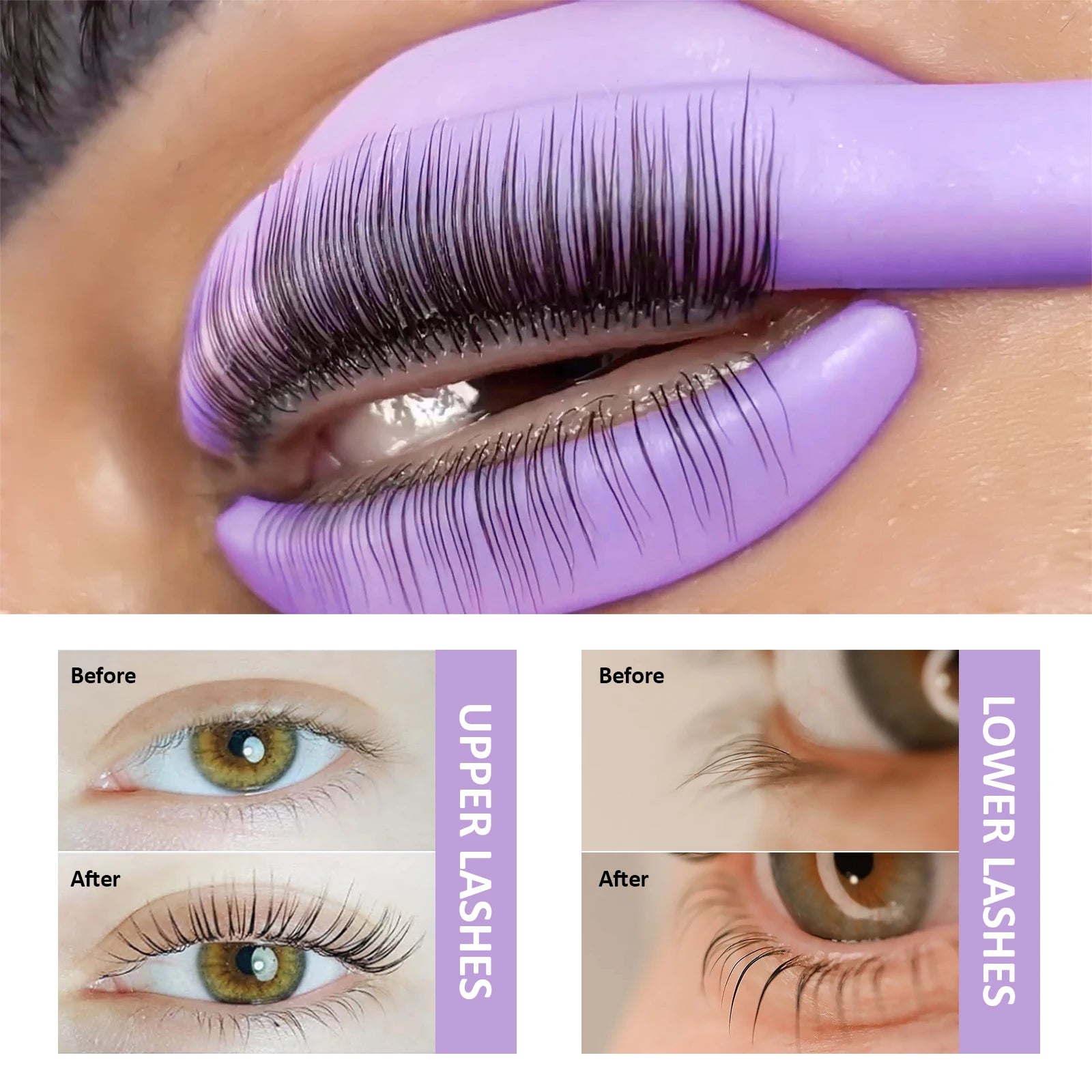 Libeauty 7 Paris Reusable Lash Lift Shield Pad Eeyelash Curling Iron Silicone Eyelashe Curler Accessories Applicator Makeup Tool