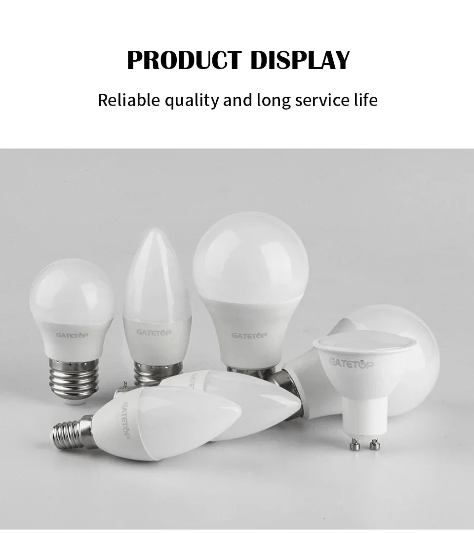 1-10PCS Smart RGBW LED Bulb Spotlight E27 E14 B22 GU10 with Infrared Remote Control Suitable for Colorful Home Lighting