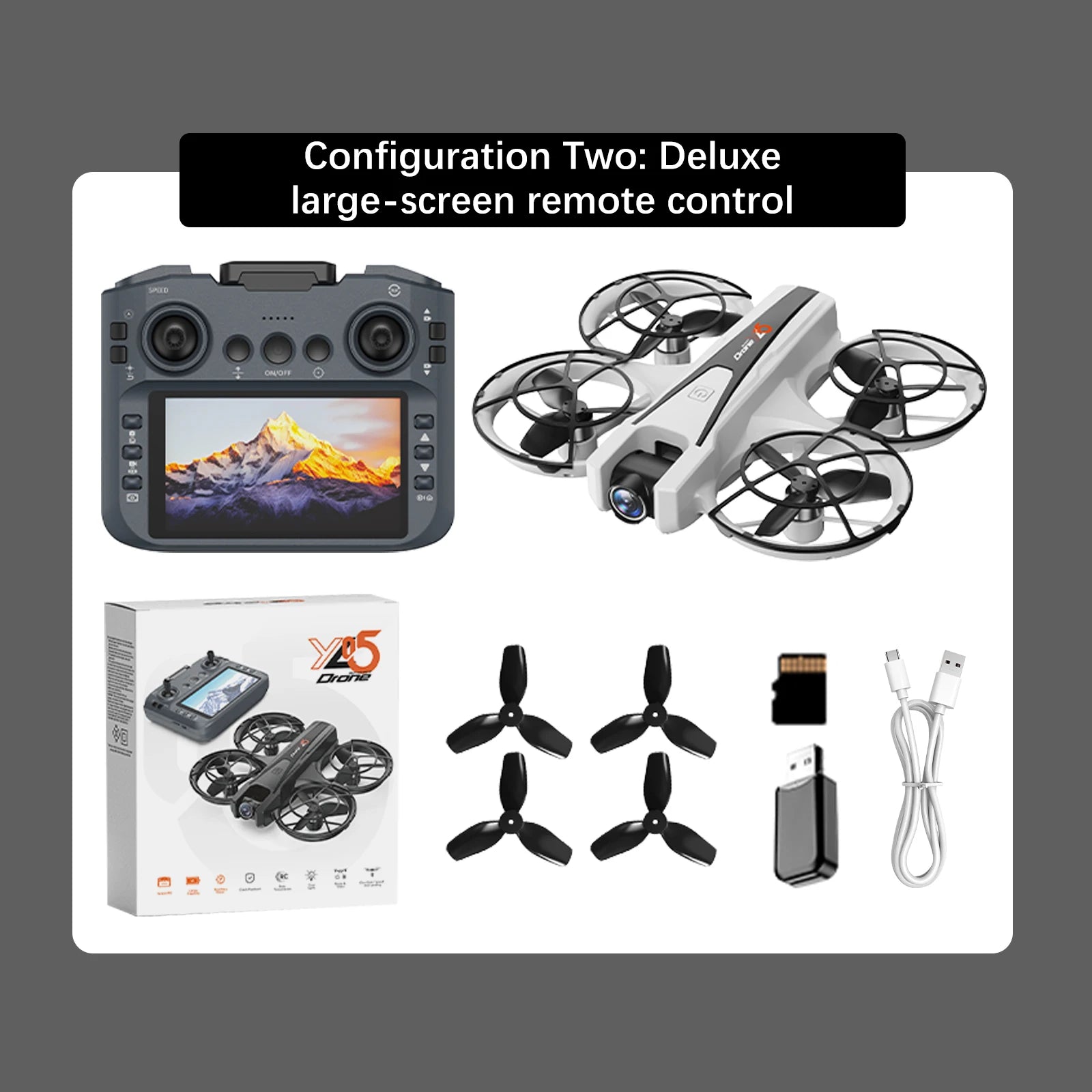 2025 YL05 Drone 8K HD Camera Screen Remote Control Brushless RC Helicopter 360° Flip Quadcopter Dron RC Toys Gift For Kid Boy
