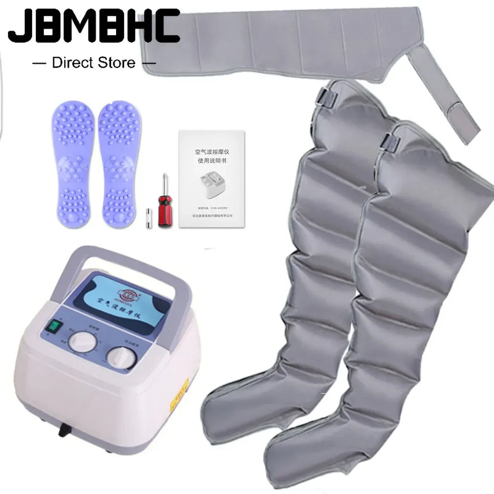 6 Air Wave Electric Massager Lymphatic Drainage Vacuum Therapy Pressotherapy Machine Muscles Relax Leg Arm Waist body Massage