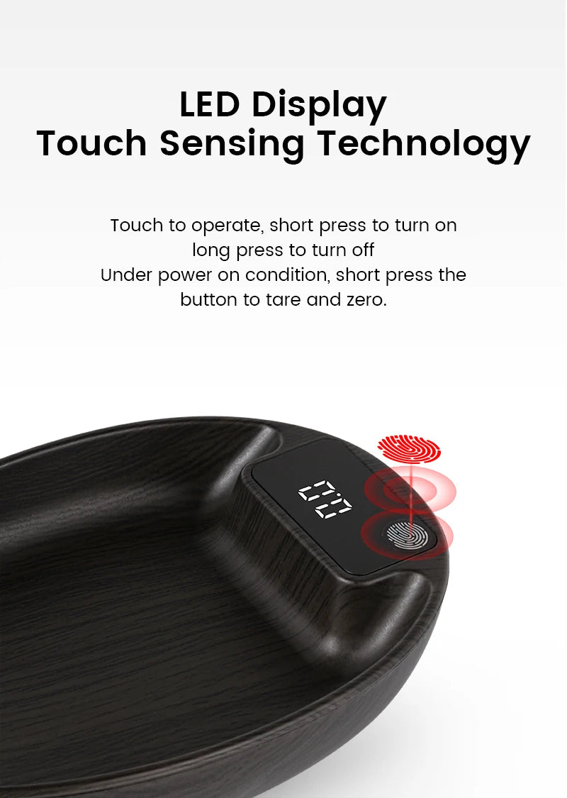 HW-3BOMEBR Coffee Bean Scale and Spray Bottle Kit Espresso Scale 0.1g Precision Mini Coffee Scale ABS Digital Kitchen Scale