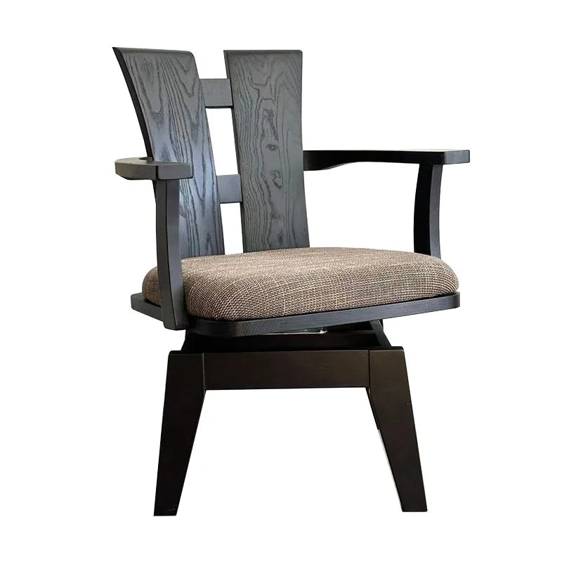 Wood Japanese Swivel Chair Black Walnut Nordic Design Accent Office Chair Desk Relaxing Computer Fotel Gamingowy Home Office