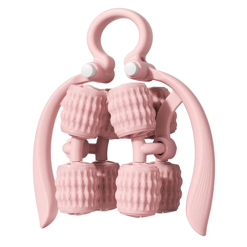 8-wheel multi-functional leg massager ring leg roller thigh calf muscle relaxation lazy neck leg full body massager