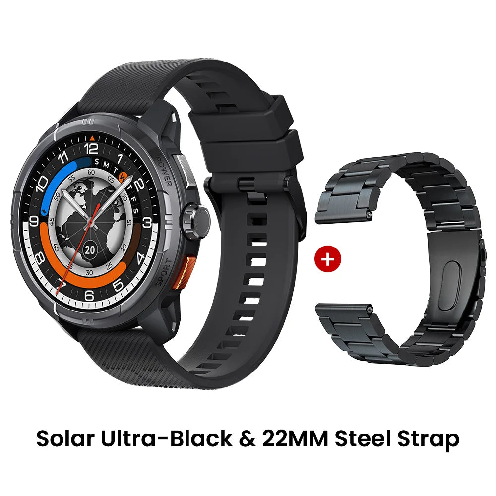 HAYLOU Solar Ultra GPS Smartwatch 1.6” AMOLED Display 5ATM Waterproof Built-in GPS Bluetooth Phone Calls Sports Smart Watch