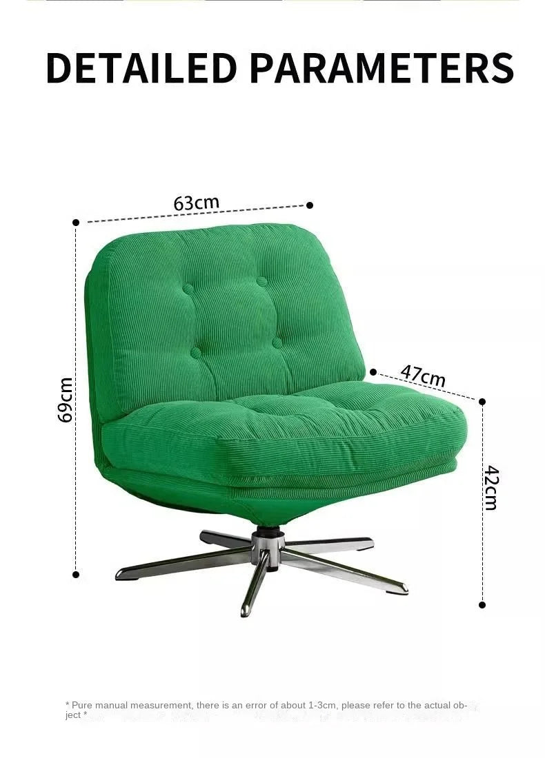 Realife Internet Celebrity Sofa Chair Dewey Ringer Leisure Chair Rotating Living Room Balcony Small Sized Single Chair 2025 New