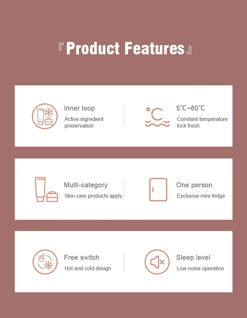 4L Mini Multifunction Refrigerator Cosmetics Mask Beverage Dormitory Refrigerators Cooler Warmer Beauty  Fridge for Car Home