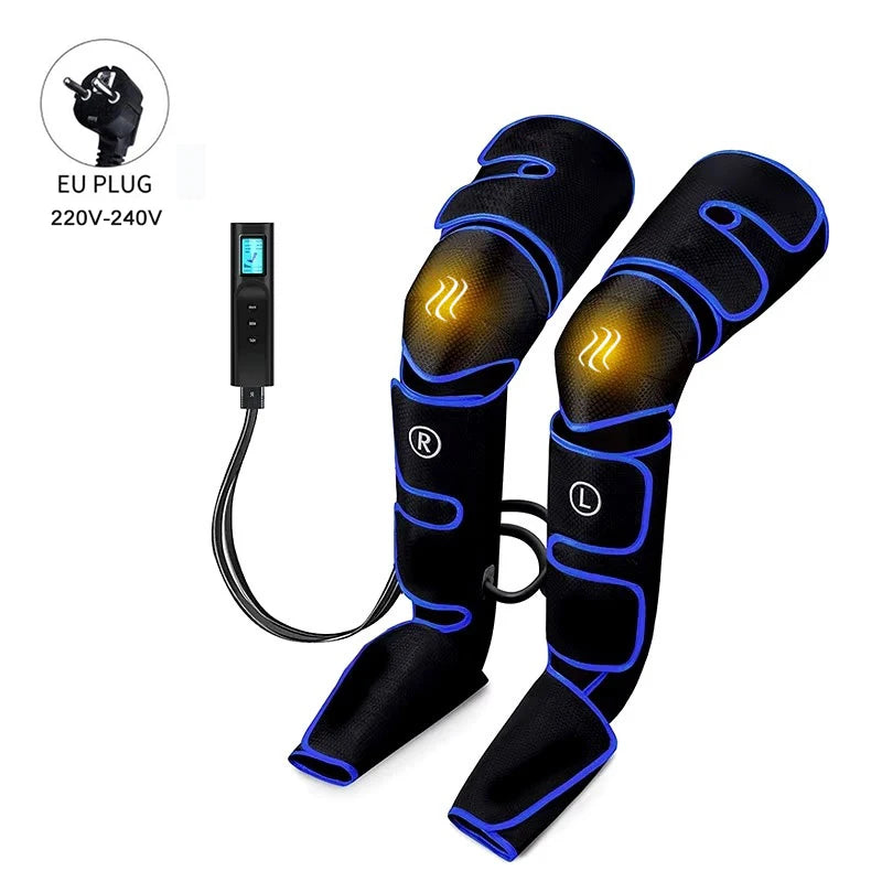 Electric Leg Muscle Relaxer 6 modes Air Compression Recovery Boot lymph Release Relieve Foot Fatigue Heating Leg Massager