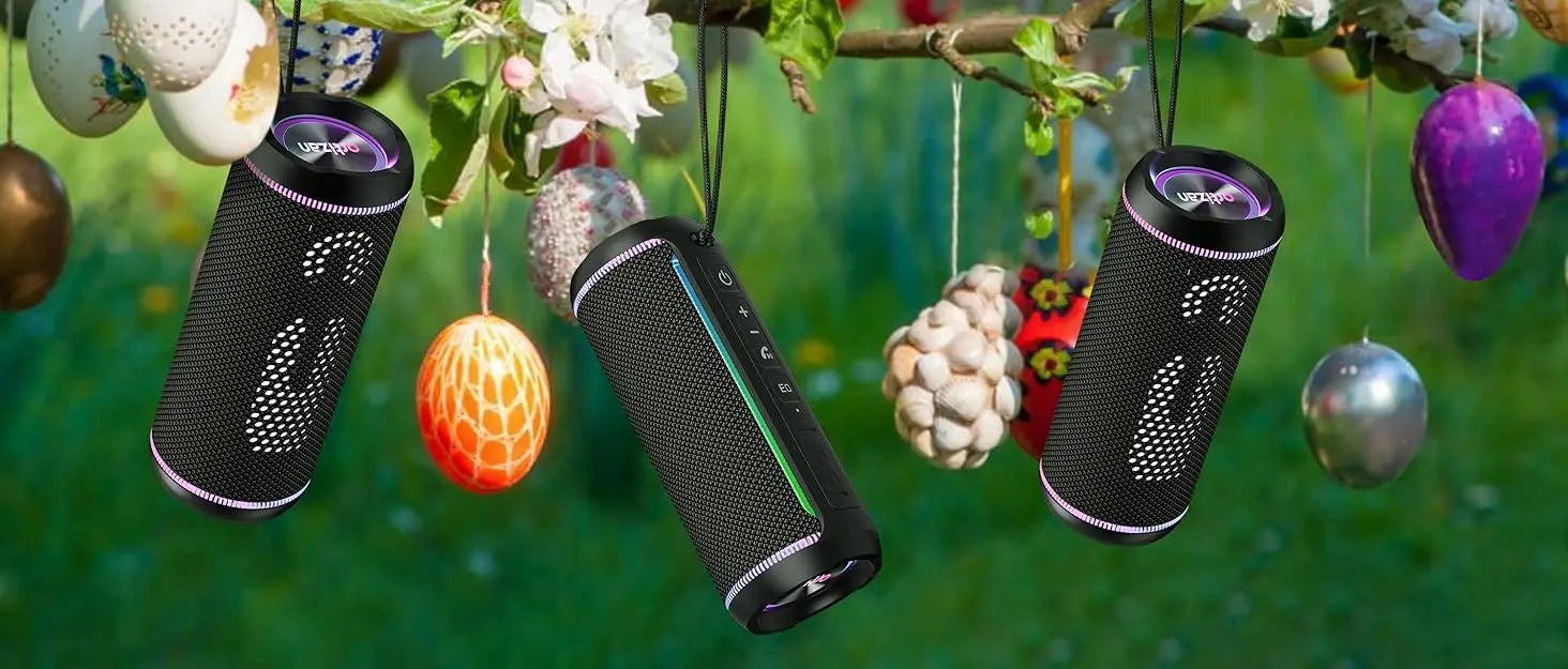 Ortizan X30 Portable Bluetooth Speaker Bluetooth 5.3 Wireless Speaker with 40W HD Loud Stereo Sound and RGB Colorful Lights AUX