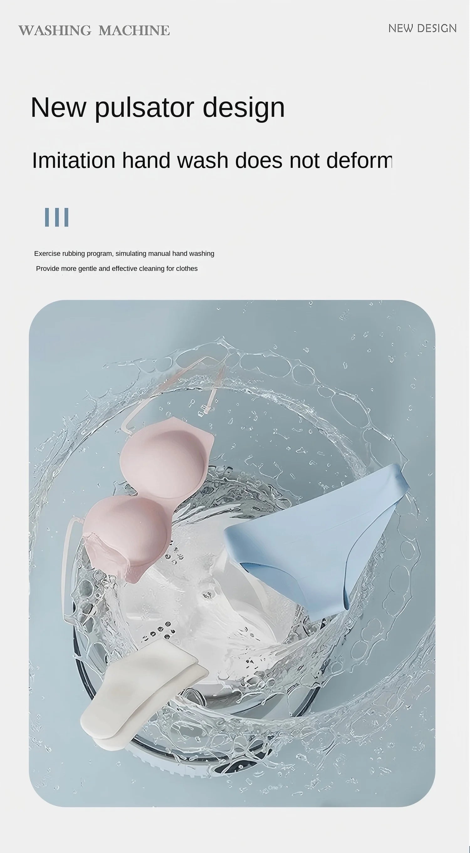 A White 2L Mini Washing Machine, 2000Mah, Fully Automatic Portable Turbine Led Washing Cup and Compact for Children's Clothing, Underwear, and Socks