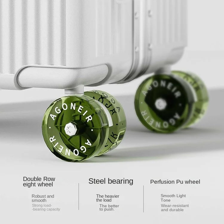 20"24 Inch Wide Handle Travel Suitcase Aluminum frame Carry-on Luggage Trolley Case with Wheels Boarding Box Rolling Luggage Bag