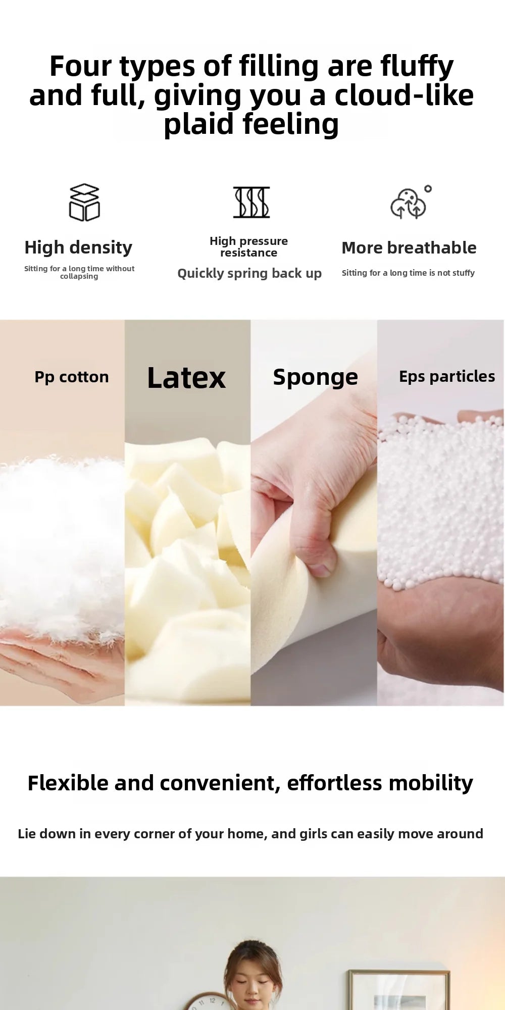 Lazy sofa reclining and sleeping bedroom single small sofa small balcony living room reading leisure decompression nest chair