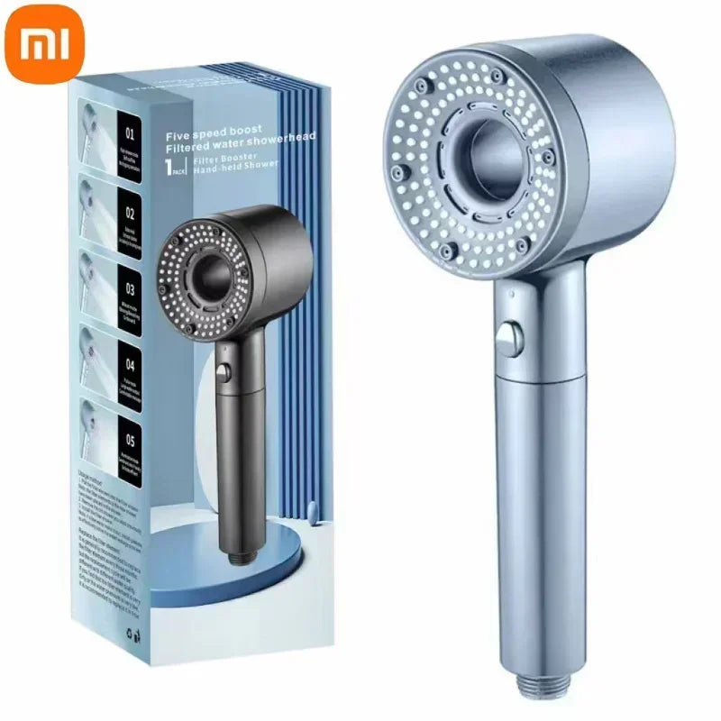 Xiaomi 5-Modes Shower Heads High Pressure Mijia ShowerHead Set Portable Rainfall Faucet Tap Bathroom Bath Home Bathroom Upgrade