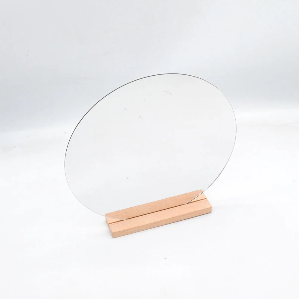 Acrylic Irregular Mirror for Home Decoration DIY Office Makeup Desktop Ornament Decoration Standing Mirror
