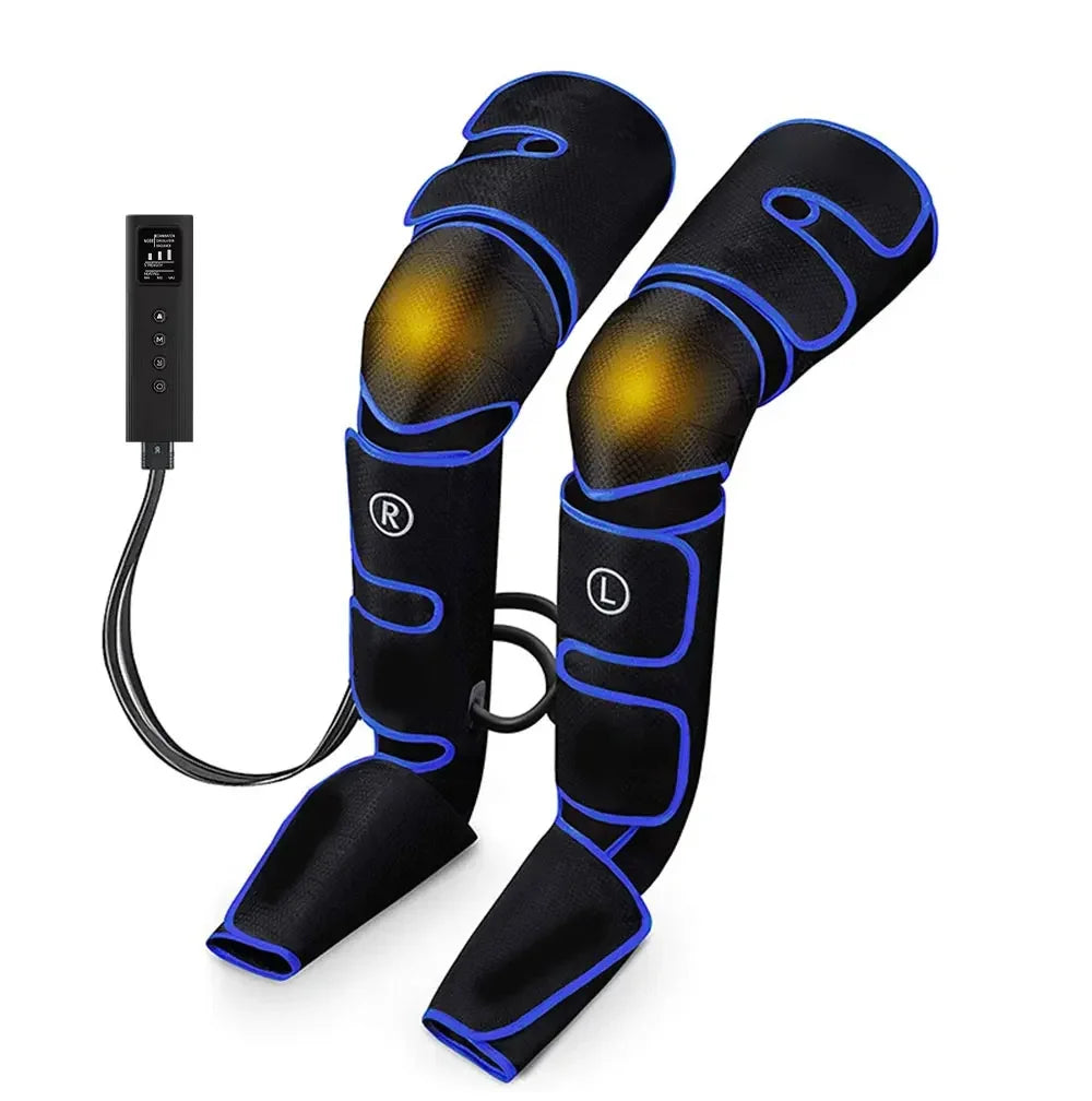 Air Compression Circulation Leg Massager Pneumatic Massage Boots Lymphedema Drainage Release For Athletes