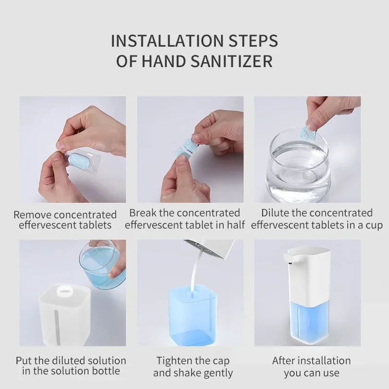 Automatic Soap Dispenser Infrared Sensor Hand Sanitizer USB Rechargeable Foam Hand Sanitizer Applicable To Kitchen And Bathroom