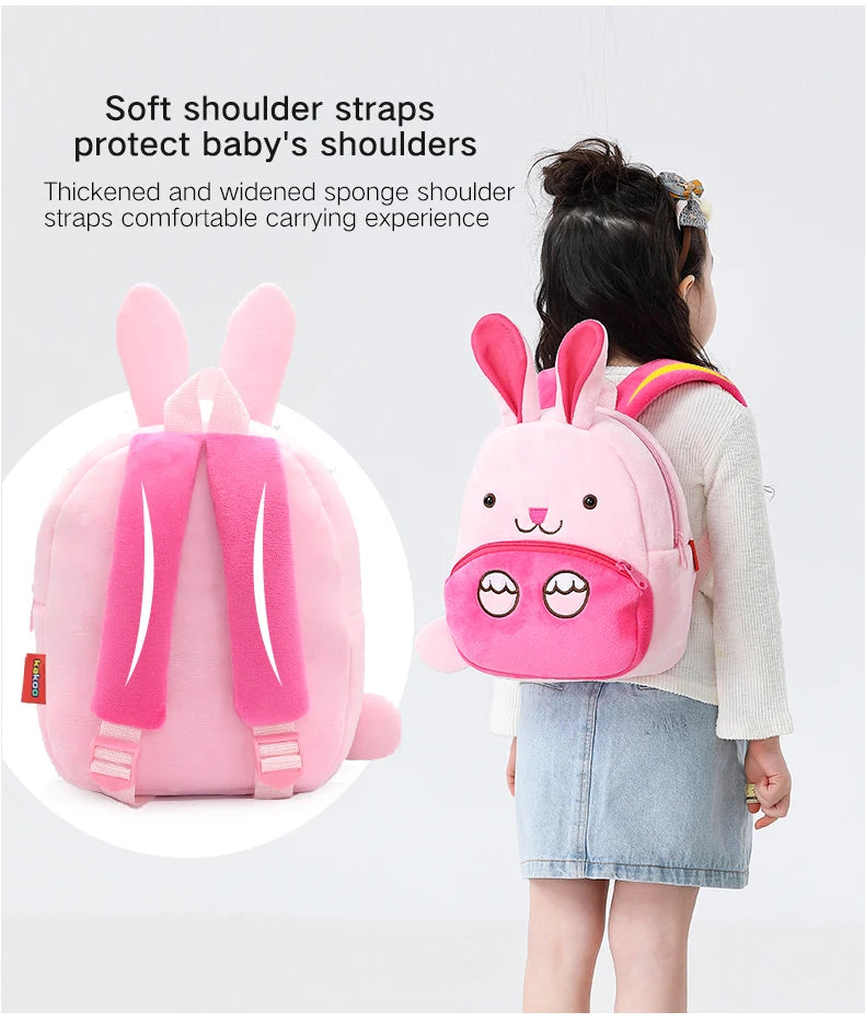 Cute Animals Cartoon Plush Children Backpacks Schoolbag Girls Boys casual Baby Bags