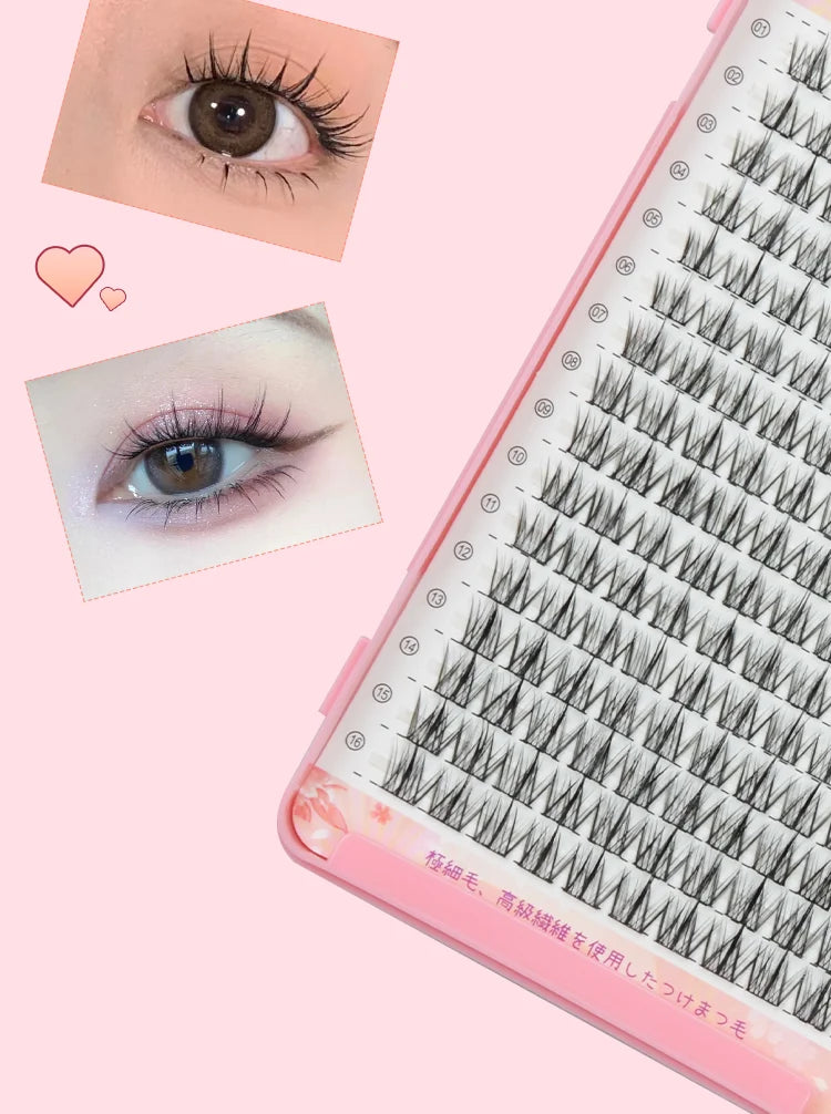 MIZ BARN 32 Rows Eyeslashes Extension Personal EyeLash Professional Makeup Individual Cluster Grafting Wholesale False Eyelashes