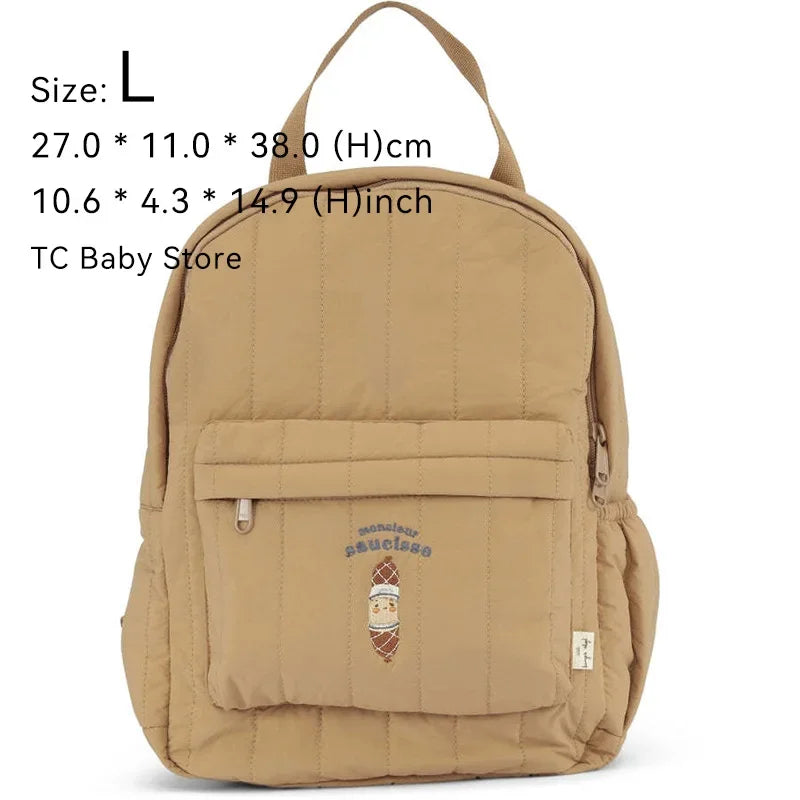 KS Baby Backpack 2024 New Kids Schoolbag Kindergarten Bags Brand Traveling Mom Cherry Lemon Children's Boys Girls Storage