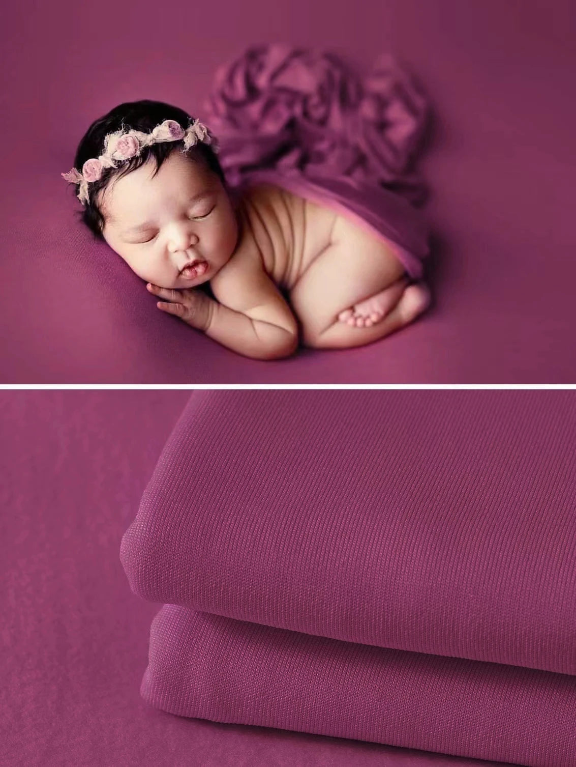 Newborn Photography Props Soft Wrap Blanket Backdrop Stretchable Fabrics for Baby Posing Studio Shooting Photo Accessories