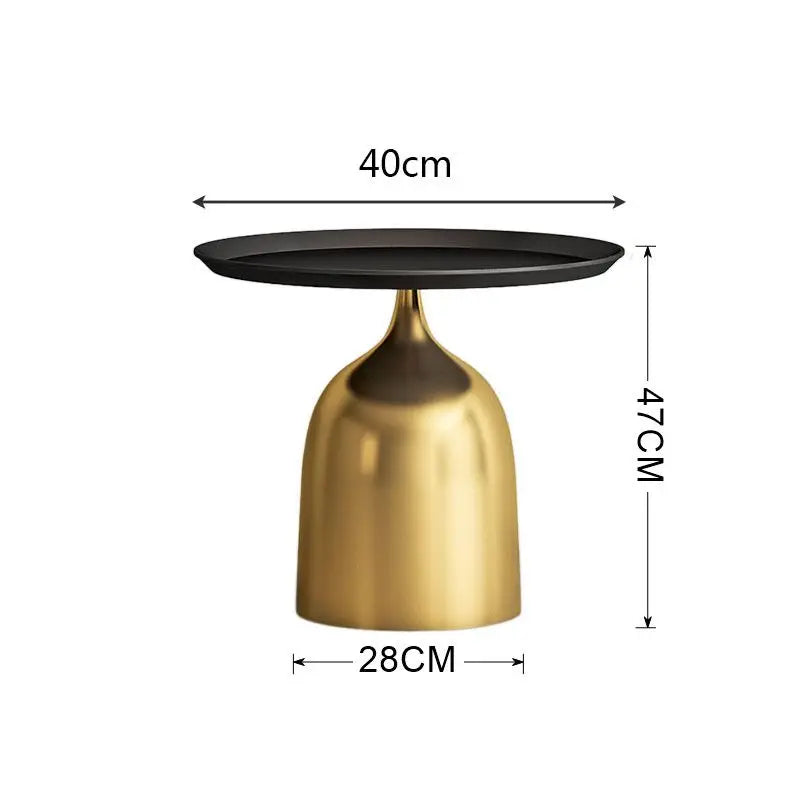 Creative Living Room Side Table Wrought Iron Small Coffee Table Balcony Tea Table Modern Simple Round Living Room Side Tables