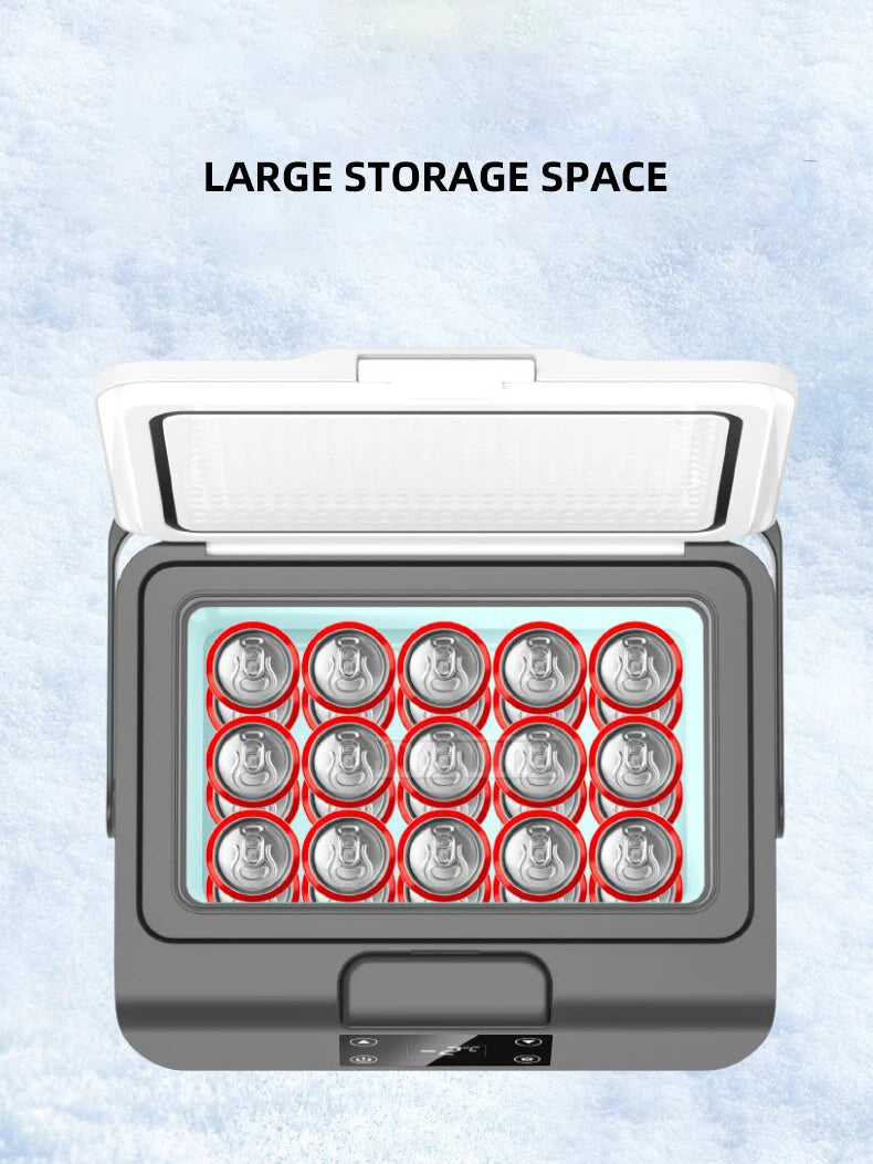 15L Small Car Refrigerator 24V12V Digital Display Portable Fridge Freezer for Vehicle 15L-B